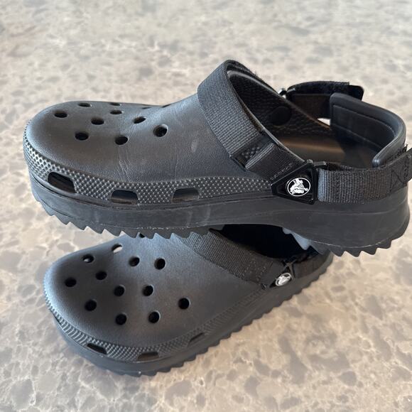 Crocs classic hiker clog Women’s Size 9 Men’s 7 Black Hiking Outdoors - Picture 8 of 8